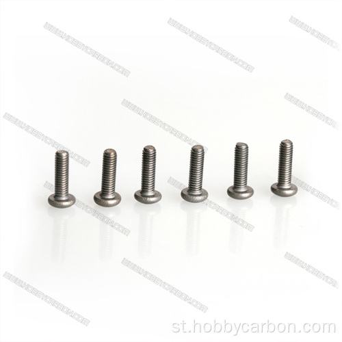 Theko e ntle ka ho fetisisa ea M3 e etselitsoeng Titanium Round Head Screw